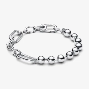 (изображение за) Гривна Pandora ME с верижка от метални мъниста и връзки - 592793C00