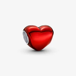 (изображение за) Талисман Pandora Metallic Red Heart - 793337C02