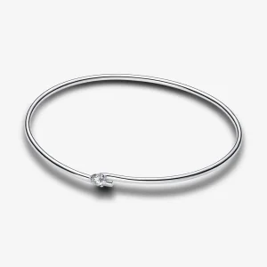 (изображение за) Отгледан в лаборатория Pandora Nova Diamond Open Bangle 0,25 карата tw стерлингово сребро - 593220C01