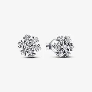 (изображение за) Искрящи обеци Pandora Snowflake Stud - 292370C01
