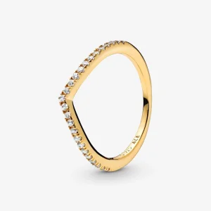 (изображение за) Пръстен Pandora Sparkle Wishbone - 168758C01