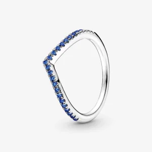 (изображение за) Пръстен Pandora Timeless Wish Sparkling Blue - 196316C02