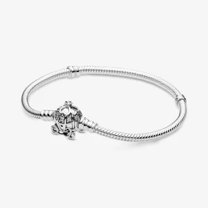 (изображение за) Дисни Пепеляшка Pumpkin Coach Clasp Pandora Moments Гривна - 599190C01