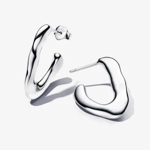 (изображение за) Органични V-образни отворени обеци Pandora - 293290C00