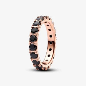 (изображение за) Pandora Black Sparkling Row Eternity Ring - 180050C02