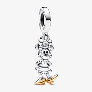 (изображение за) Pandora Disney 100th Anniversary Мини Маус, отгледан в лаборатория Диамантен висящ талисман - 792559C01