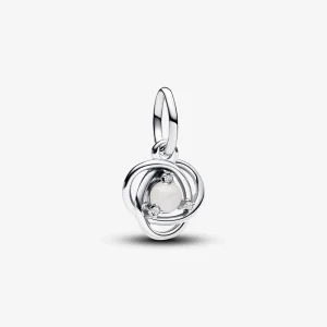 Pandora юни сладководна култивирана перла Eternity Circle Dangle Charm - 793125C06 (изображение за) Pandora юни сладководна култивирана перла Eternity Circle Dangle Charm - 793125C06