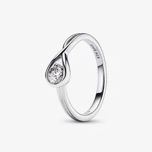 Pandora Infinite Лабораторно отгледан диамантен пръстен 0,25 карата tw стерлингово сребро - 199442C01 (изображение за) Pandora Infinite Лабораторно отгледан диамантен пръстен 0,25 карата tw стерлингово сребро - 199442C01
