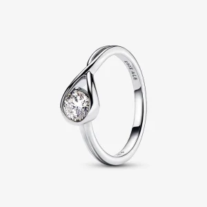 (изображение за) Pandora Infinite Лабораторно отгледан диамантен пръстен 0,50 карата tw стерлингово сребро - 199445C01