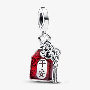 Pandora Lucky Amulet двойно висящ талисман - 793054C01 (изображение за) Pandora Lucky Amulet двойно висящ талисман - 793054C01