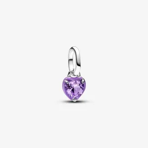 (изображение за) Pandora ME Мини висящ талисман с лилава чакра сърце - 793042C04