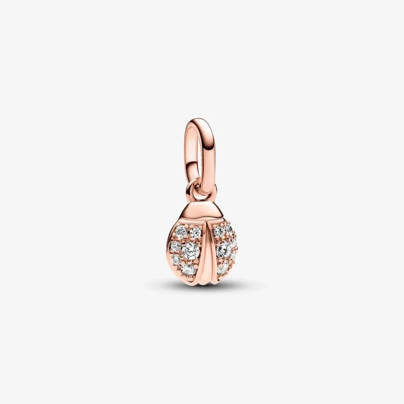 (изображение за) Pandora ME Lucky Ladybird Mini Dangle Charm - 783043C01
