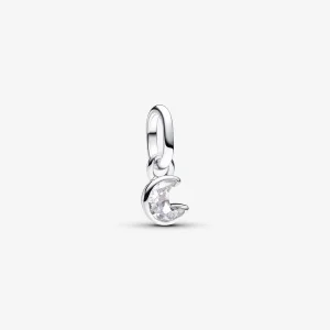 (изображение за) Pandora ME Sparkling Moon Mini Dangle Charm - 793364C01