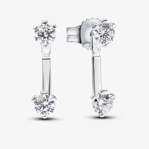 (изображение за) Pandora Nova Лабораторно отгледани обеци с диаманти, 1,00 карата стерлингово сребро - 292863C01