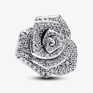 Pandora Sparkling Rose in Bloom Голям талисман - 793245C01 (изображение за) Pandora Sparkling Rose in Bloom Голям талисман - 793245C01