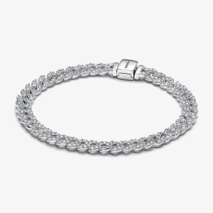 (изображение за) Pandora Timeless Pavé кубинска верижна гривна - 593008C01