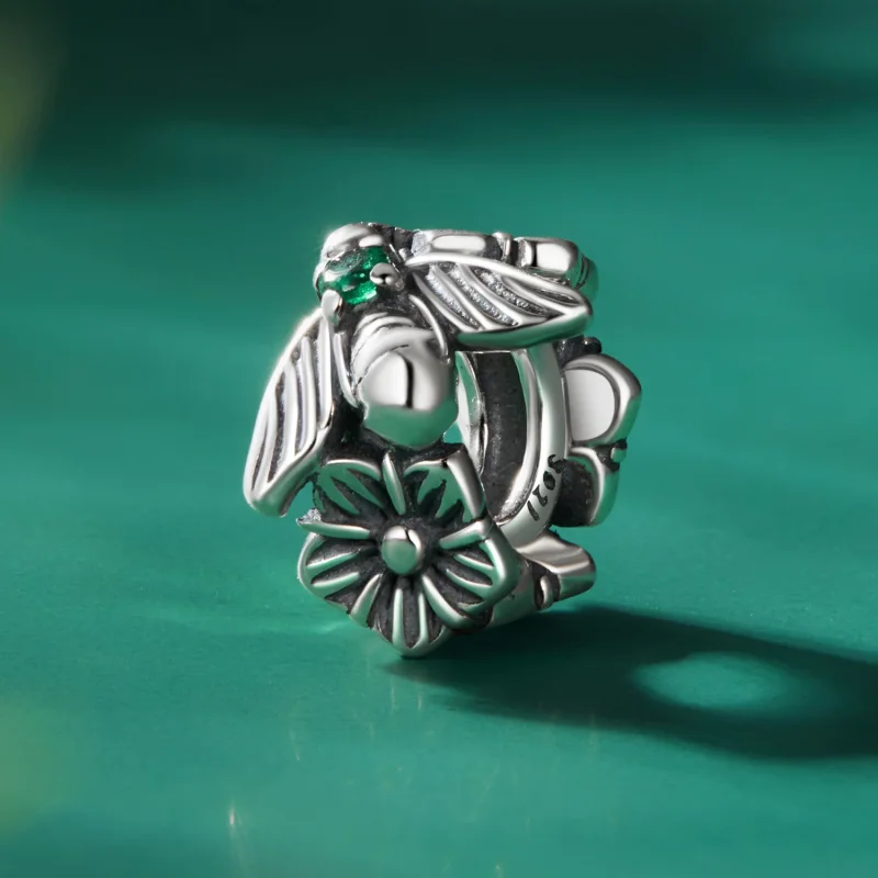 (изображение за) Пандора стил Щастлив пчела Spacer талисманв - SCC2526 - Преглед 2