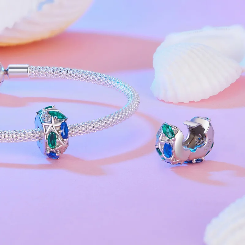 (изображение за) Pandora Стил Морска Звезда Клип - BSC847 - Преглед 4
