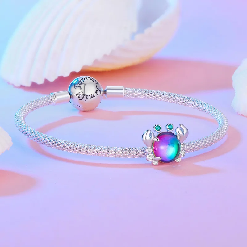 (изображение за) Pandora Стил Цветна Мънисто с Рак - BSC848 - Преглед 5