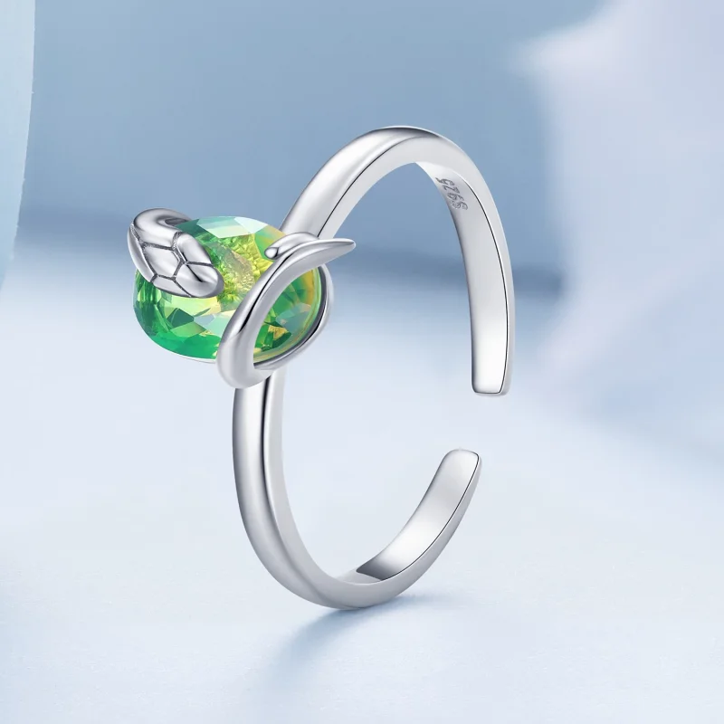 (изображение за) Pandora стил Малка Змия Отворено Пръстенче - BSR431 - Преглед 2