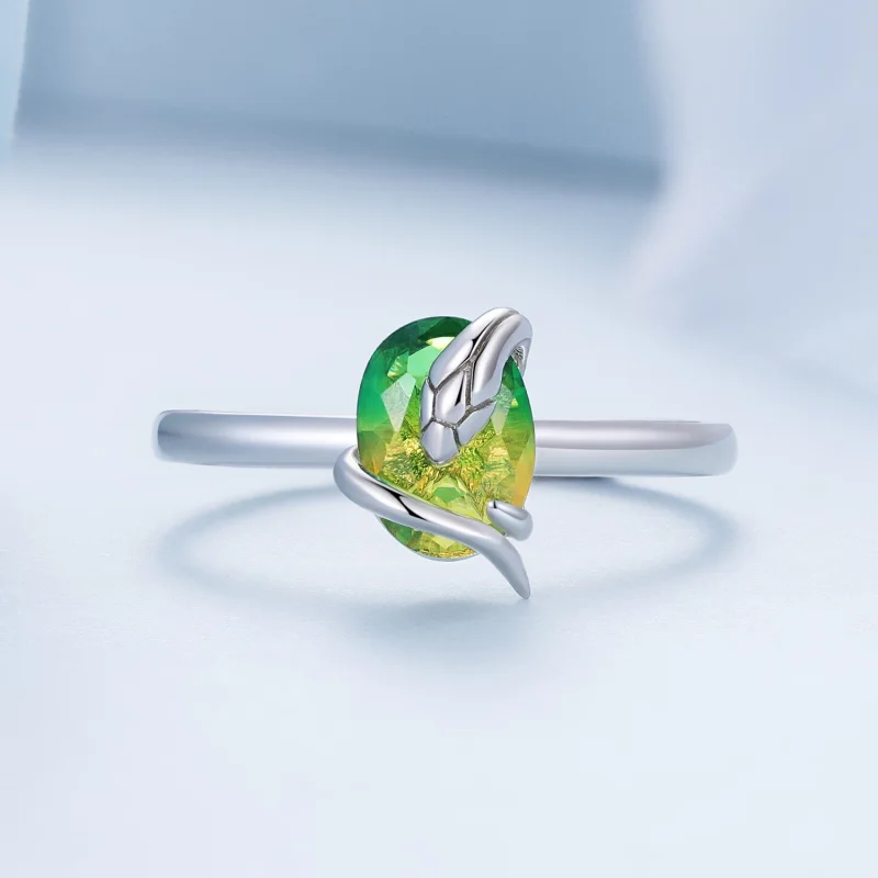 (изображение за) Pandora стил Малка Змия Отворено Пръстенче - BSR431 - Преглед 3