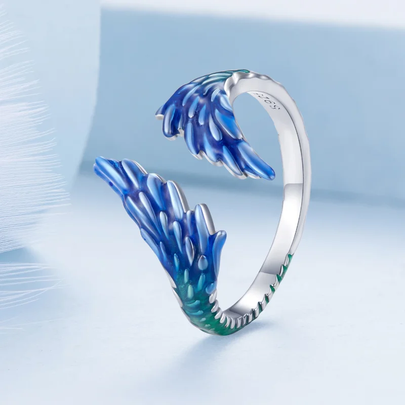 (изображение за) Pandora стил Крило Отворено Пръстен - BSR442 - Преглед 2