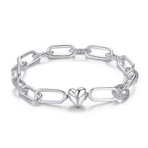 (изображение за) Сребърна гривна в стил Пандора Моят свят - SCB124