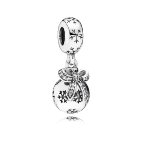 (изображение за) Сребърна Талисман висулки Пандора, Коледа Bauble
