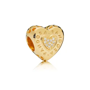 (изображение за) Талисман Pandora Shine, Сърце за подпис PANDORA Shine