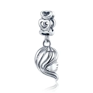 (изображение за) Сребърна Талисман висулки в стил Пандора Майка и дъщеря - BSC275