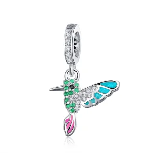 Сребърна Талисман висулки в стил Пандора Kingfisher - SCC991 (изображение за) Сребърна Талисман висулки в стил Пандора Kingfisher - SCC991