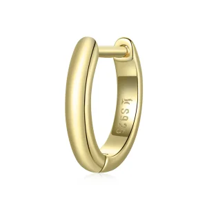 (изображение за) Обици тип халка 14K златно покритие в стил Пандора Простота - SC