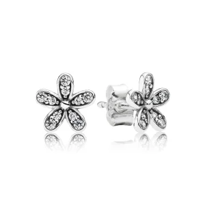 Цвете на желанието - 290570CZ - Обици PANDORA (изображение за) Цвете на желанието - 290570CZ - Обици PANDORA