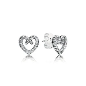 (изображение за) Споделена любов - 297099CZ - Обици PANDORA