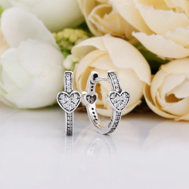 (изображение за) С обич - 297290CZ - Обици PANDORA - Преглед 2