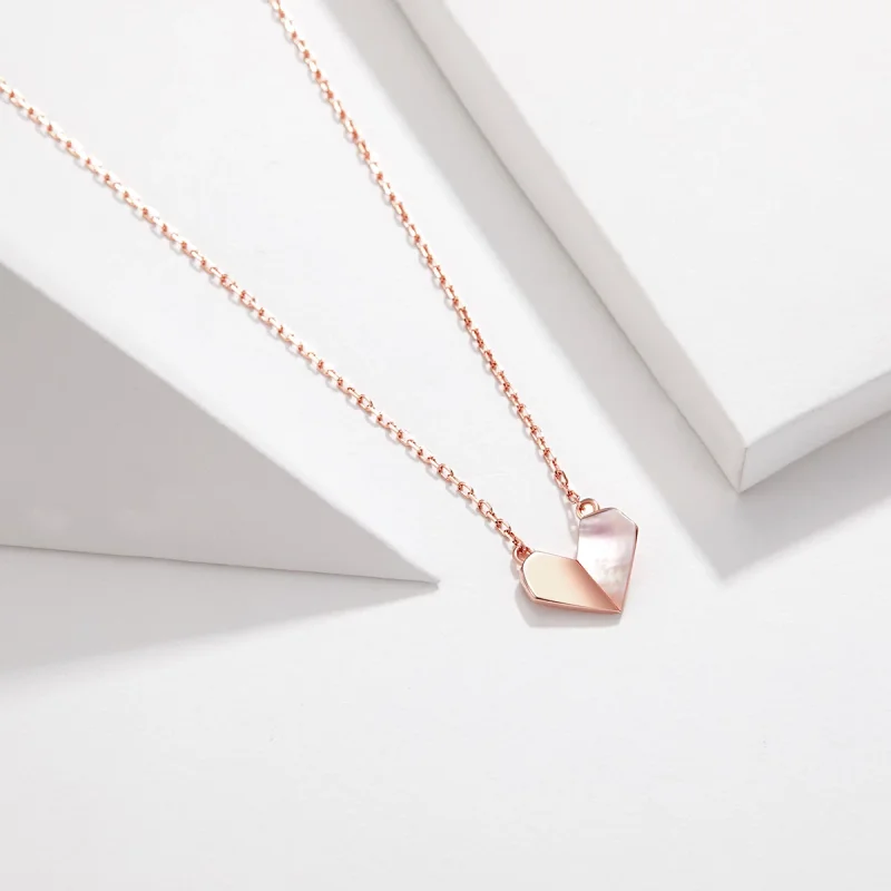 (изображение за) Колиета 14K розово златно покритие в стил Пандора с висулки Ориг - Преглед 2