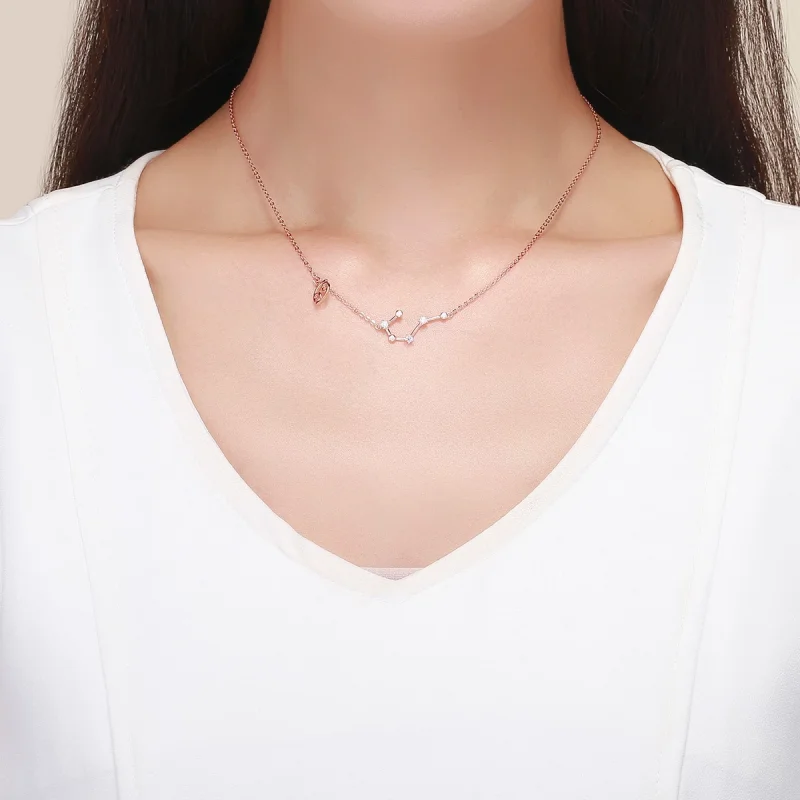 (изображение за) Сребърна Колиета в стил Пандора с висулки Рак - BSN018 - Преглед 6
