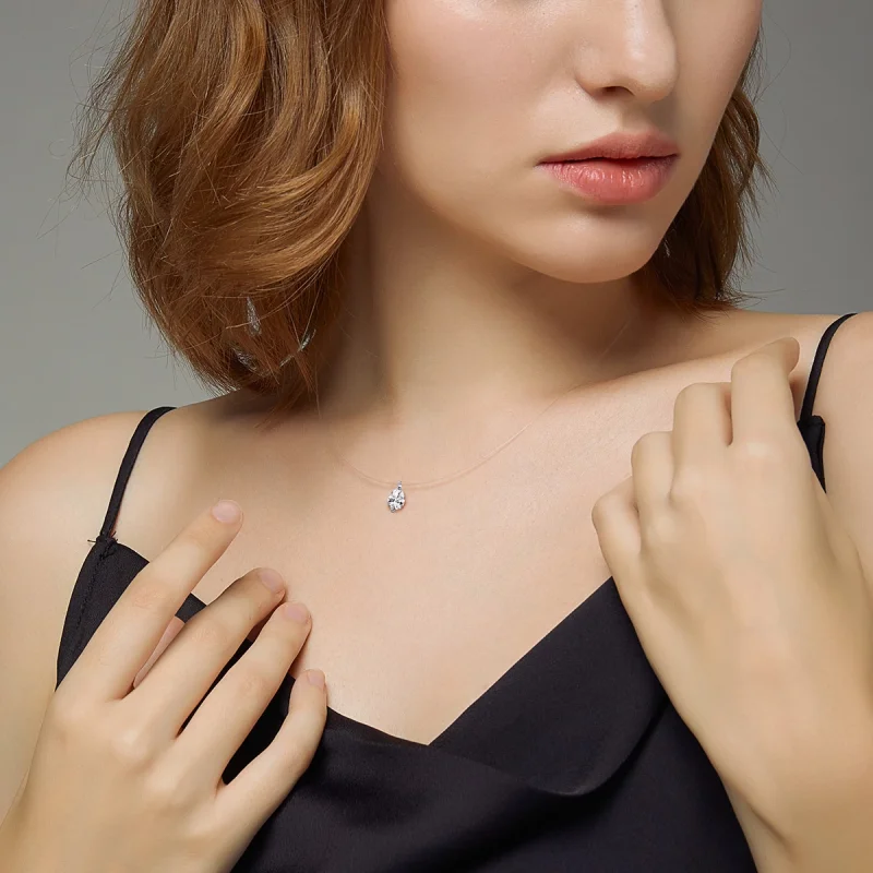 (изображение за) Сребърна Колиета в стил Пандора с висулки Блестящ живот - SCN332 - Преглед 6