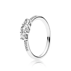 (изображение за) Блясък на принцеса - 196242CZ - Пръстени PANDORA