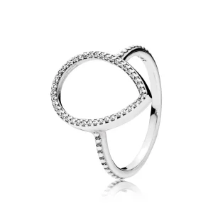 (изображение за) Капки от любов - 196253CZ - Пръстени PANDORA