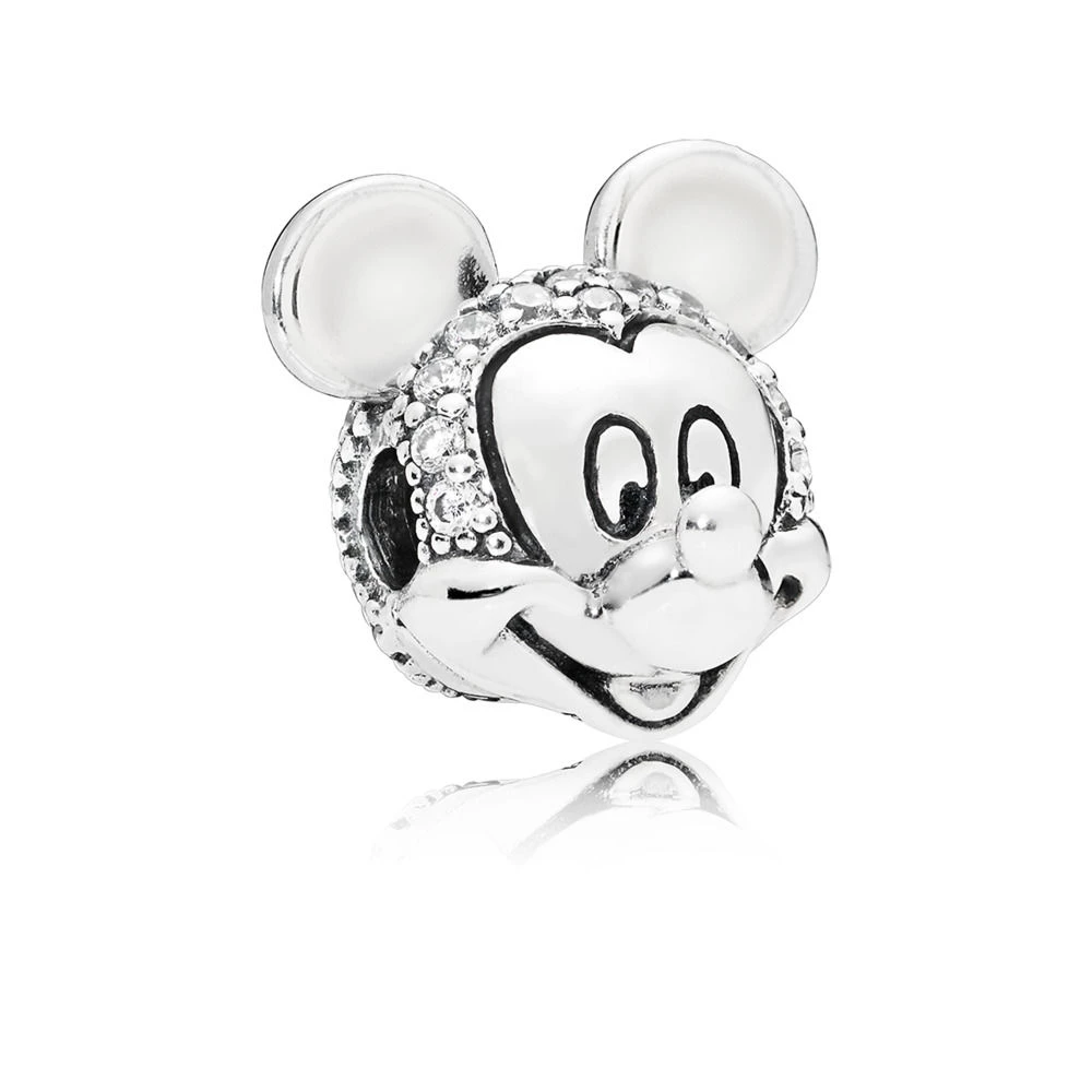 disney мики искрящ портрет 797495cz талисмани pandora