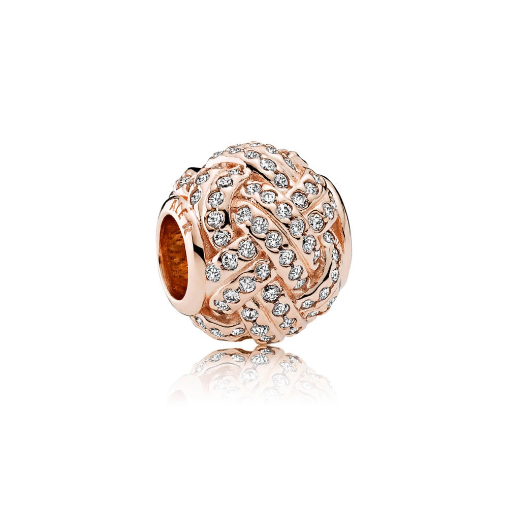 pandora rose талисман искрящ любовен възел