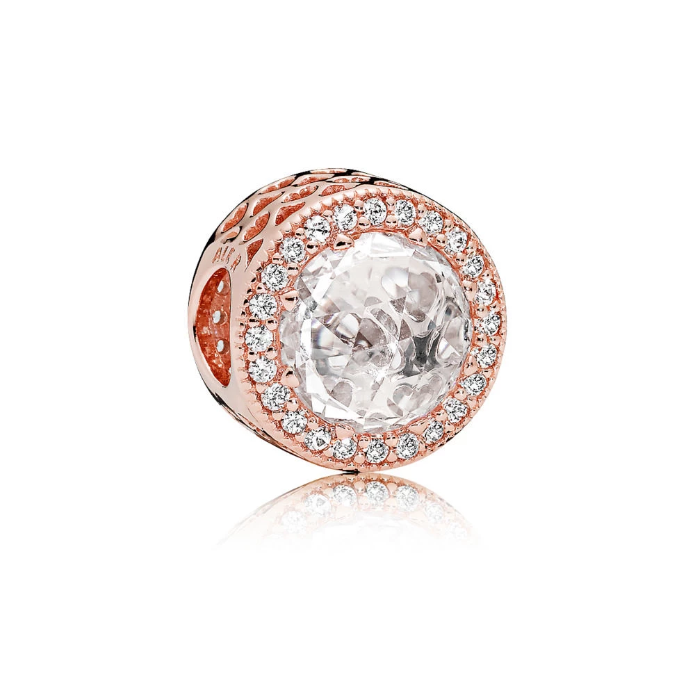 pandora rose талисман сияещи сърца 781725cz