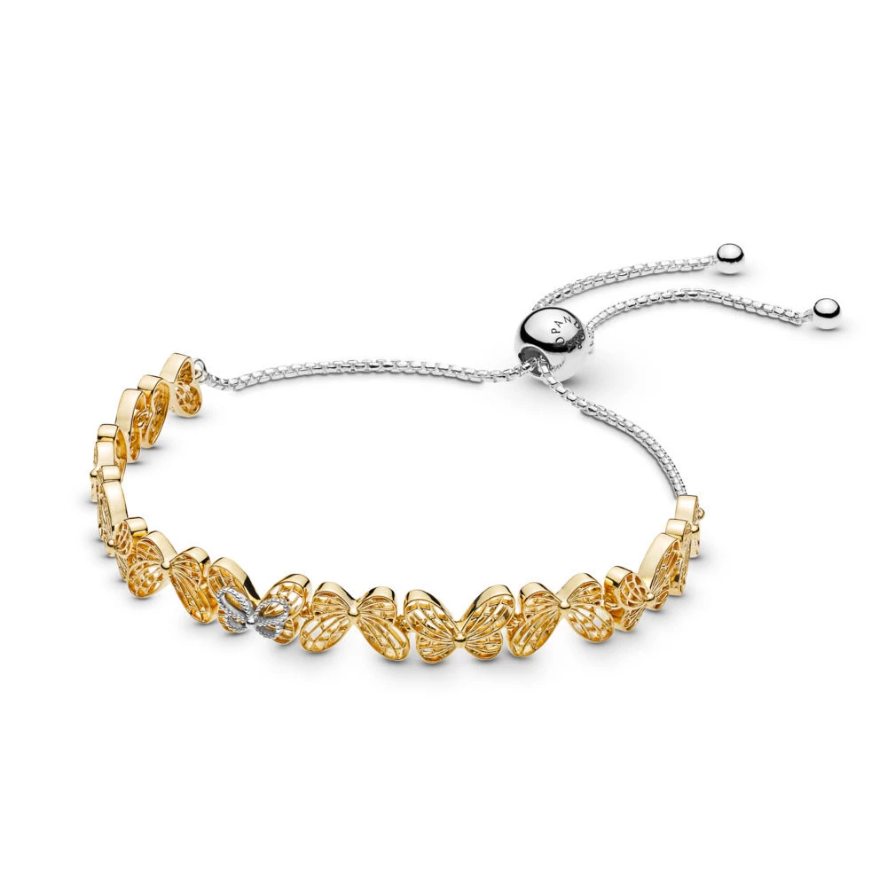 ажурни пеперуди с плъзгаща закопчалка pandora shine