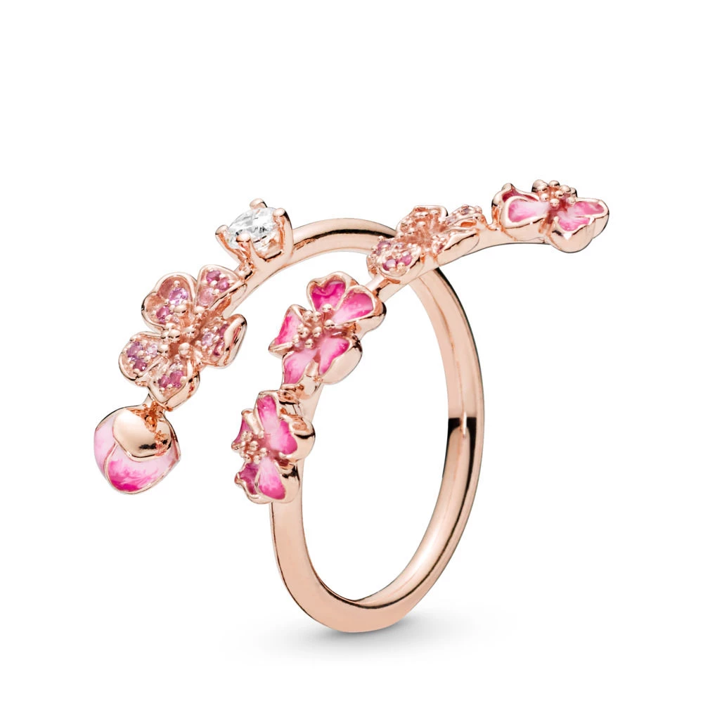 pandora rose пръстен цъфтеж на праскова