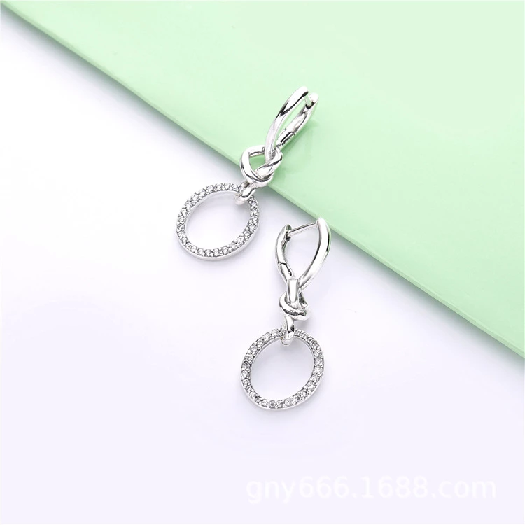 (изображение за) Изкуството да бъдеш Жена - 298110CZ - Обици PANDORA - Преглед 3