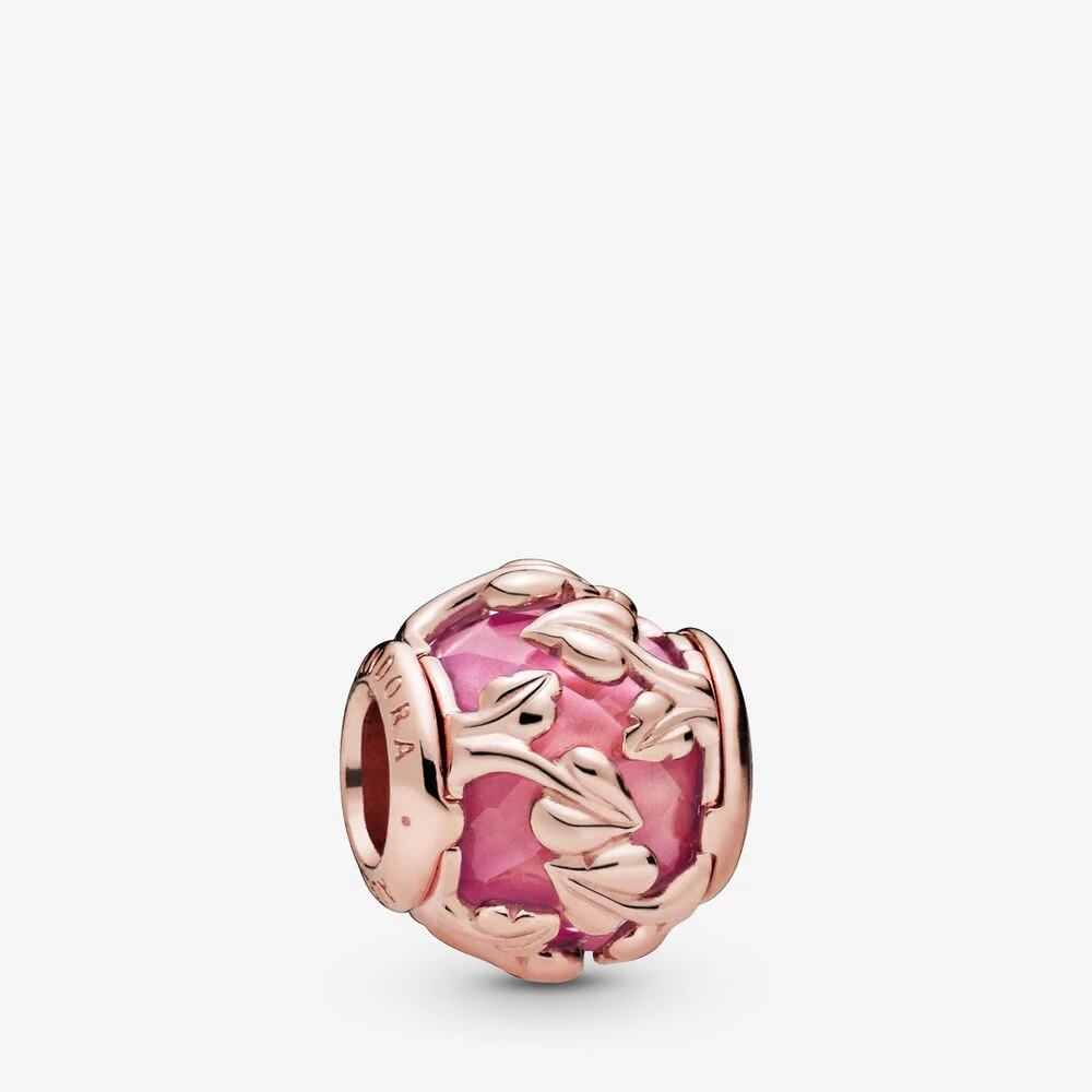 pandora rose талисман розови декоративни листа