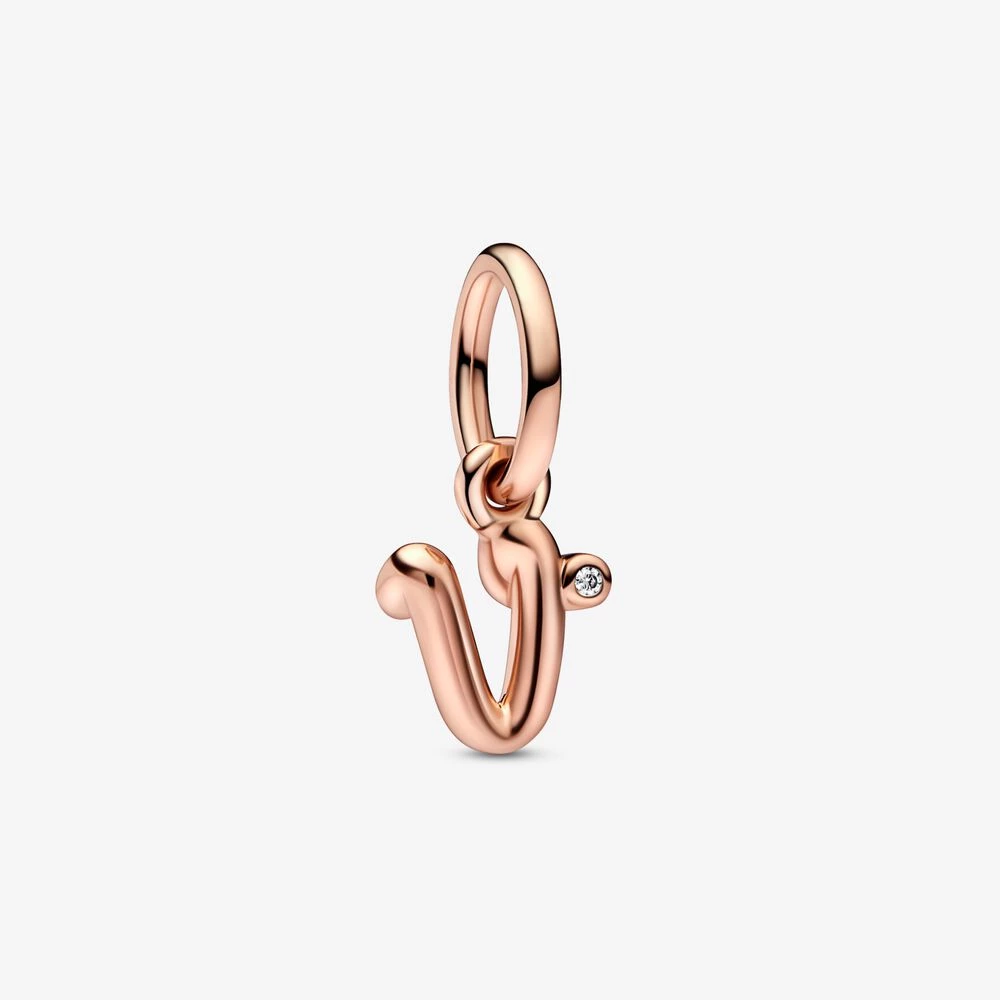 pandora буква v скрипт азбука мигащ талисман 782480c01