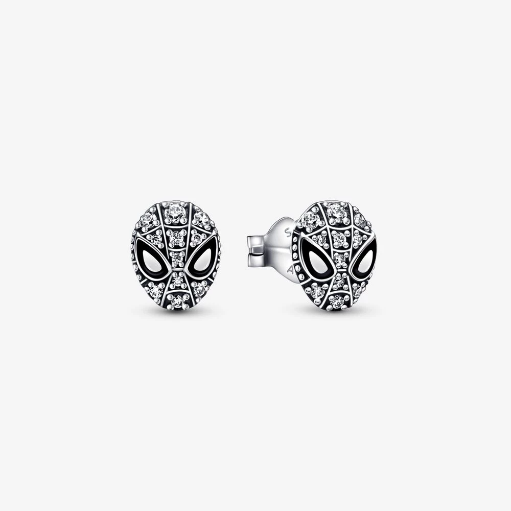 pandora марвел обици с паяжна маска на човека паяк 292354с01