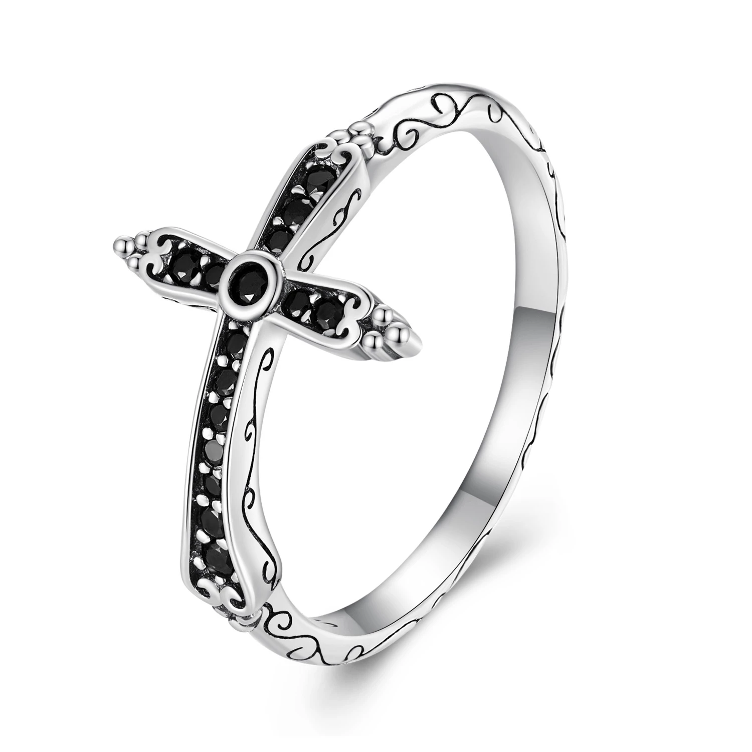 pandora стил винтидж кръст пръстен scr930